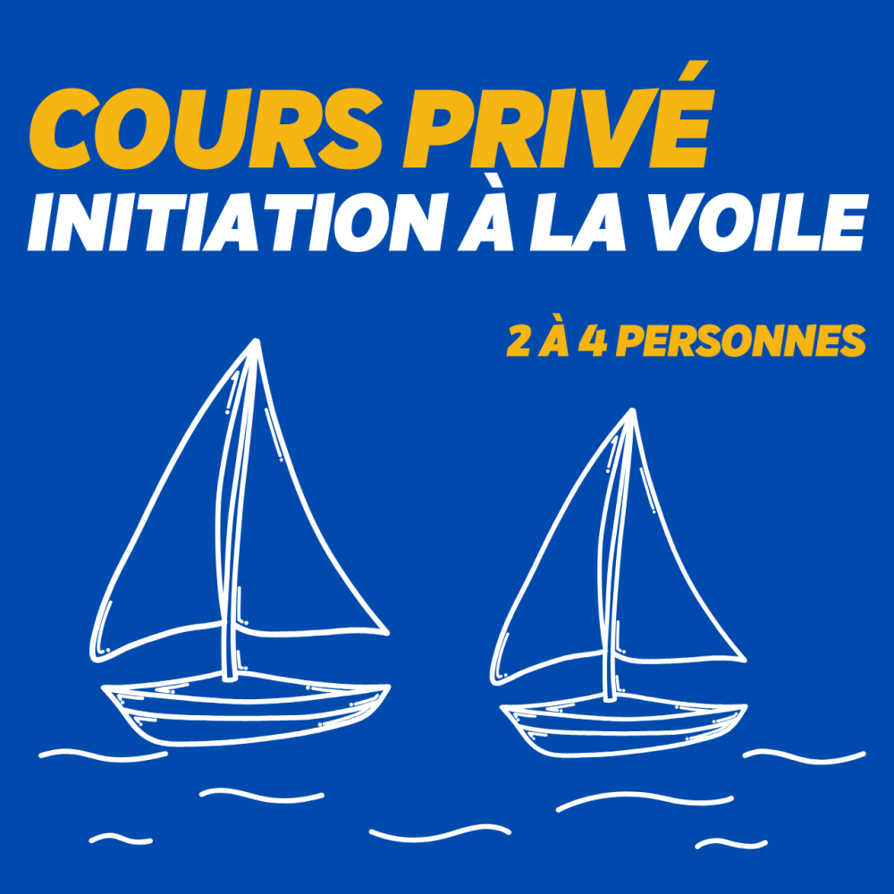 Cours priv&eacute; - Initiation &agrave; la voile - 2 &agrave; 4 personnes