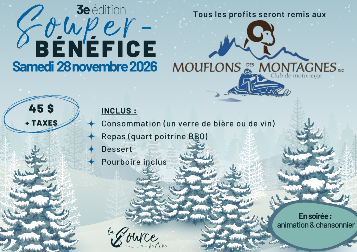 Souper-bénéfice Mouflons des Montagnes